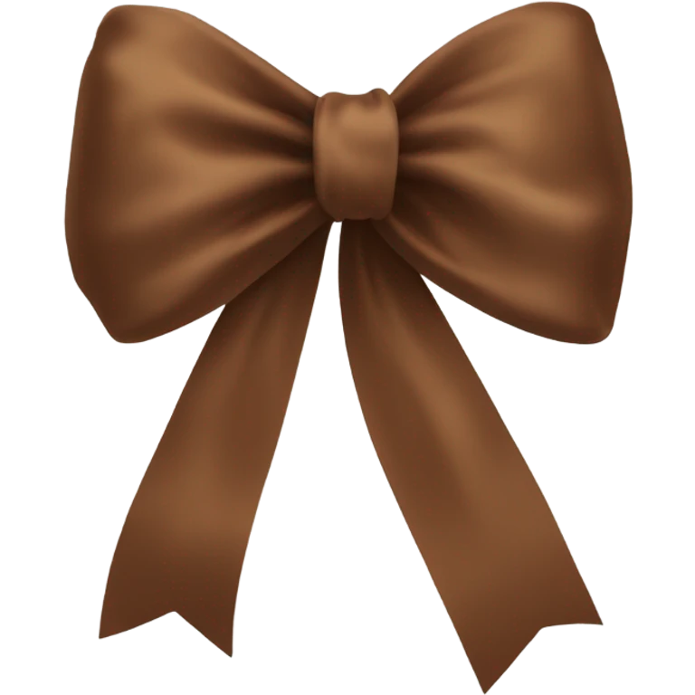 Brown bow  emoji