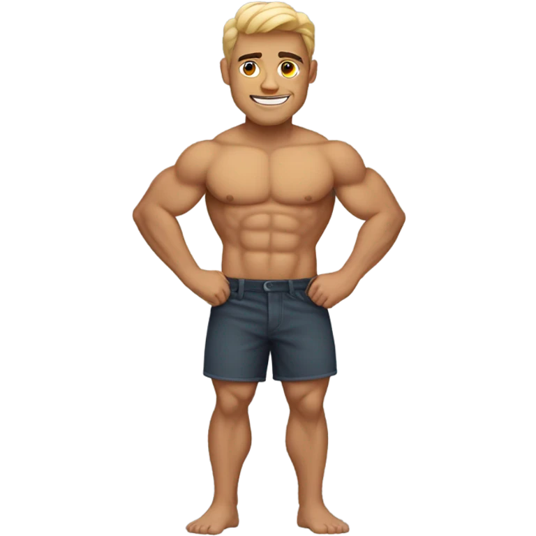 Shirtless man emoji