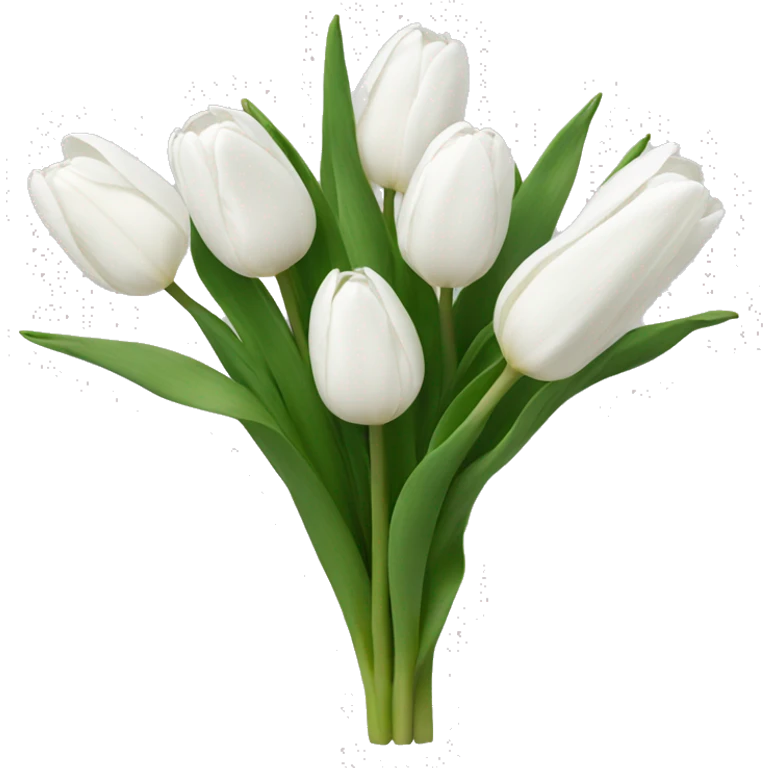 White tulips emoji