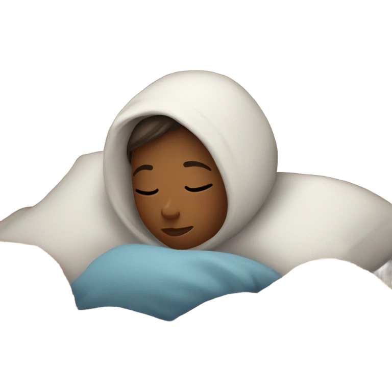 Girl sleeping in bed emoji