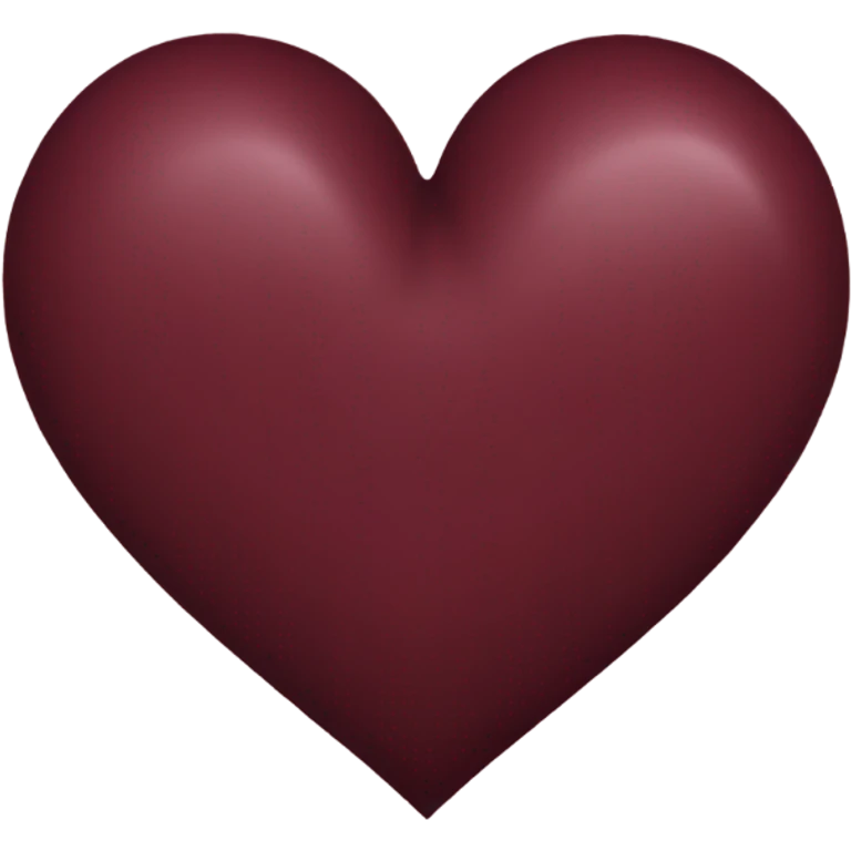 Burgundy heart emoji