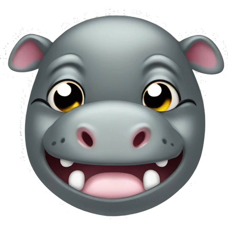 laughing and crying eye hippo emoji