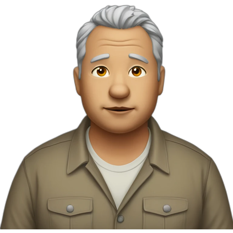 Jackal as chubby mature male emoji
