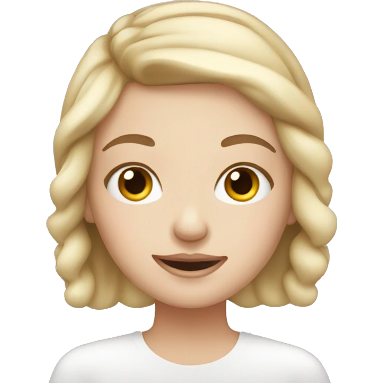 white girl applying cream on face emoji