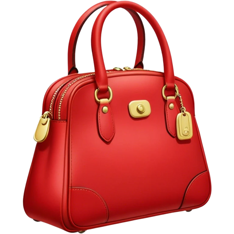 Realistic coach red bag emoji
