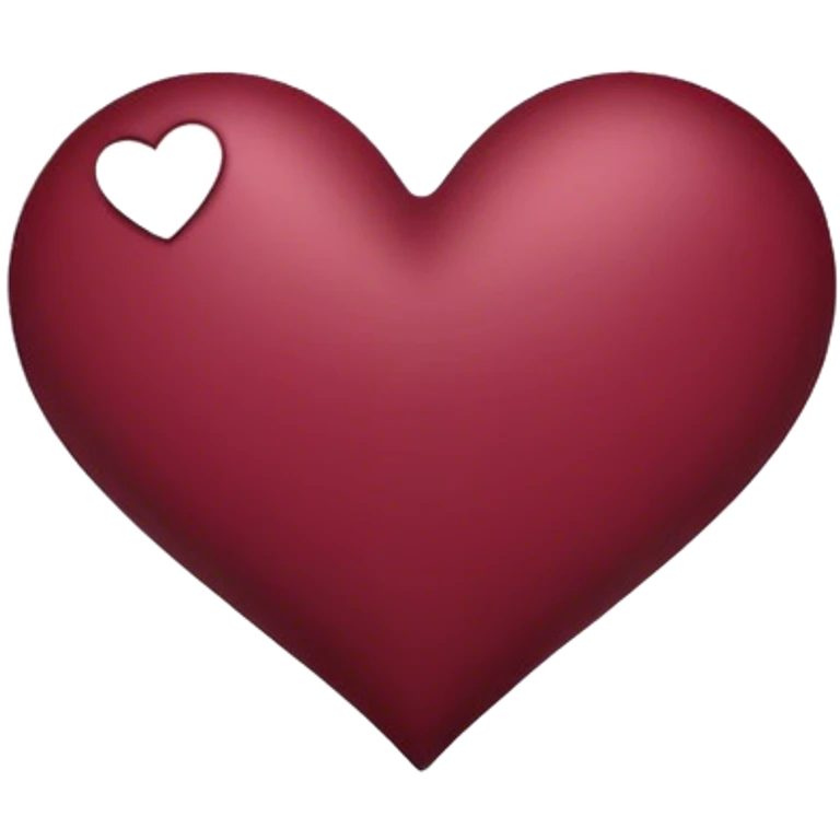 Burgundy heart emoji