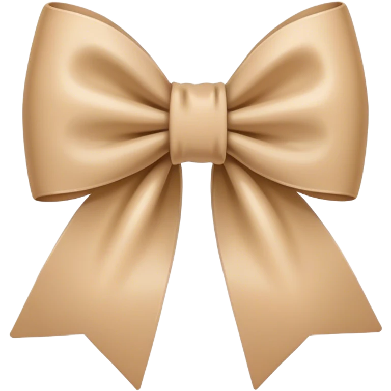 Beige bow emoji