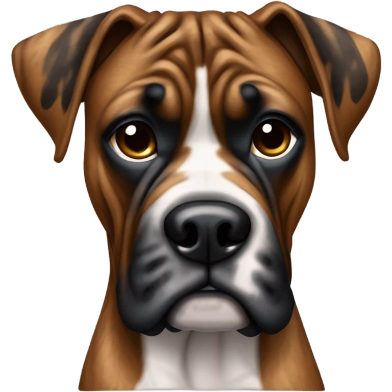 Brindle boxer emoji