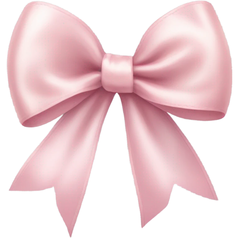 light pink ribbon bow emoji