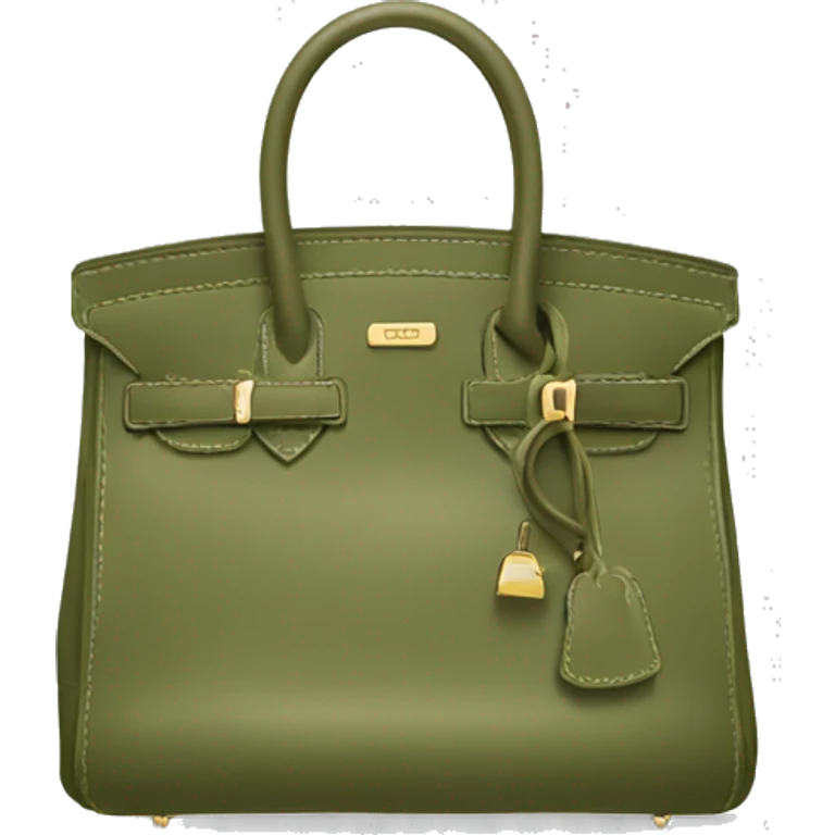 Khaki green birkin bag  emoji