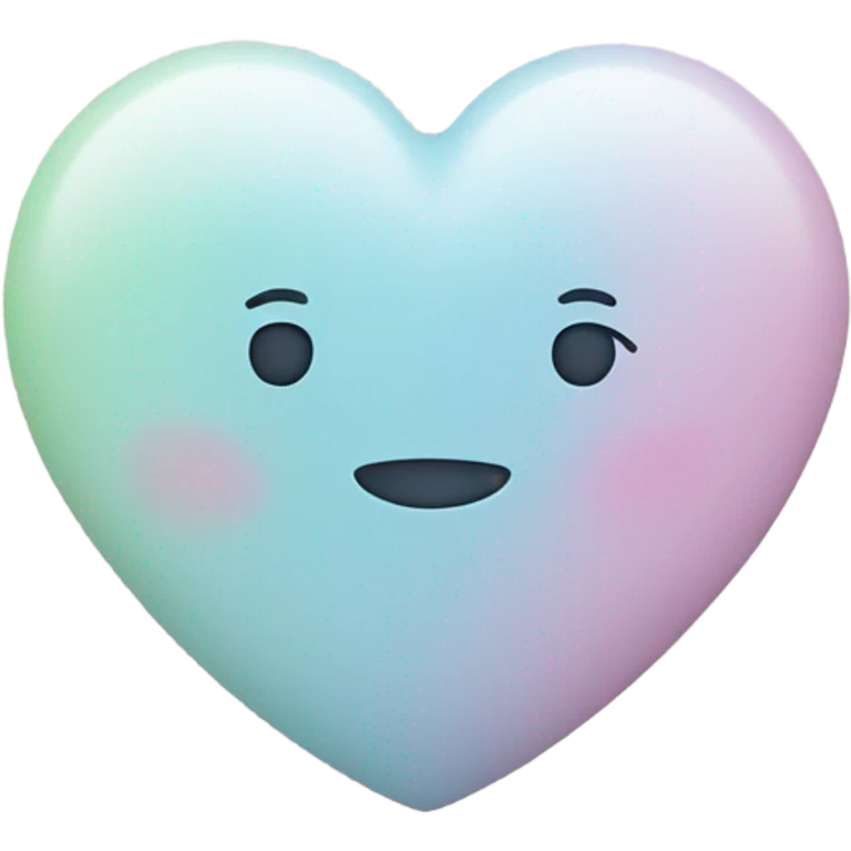 Pastel heart emoji