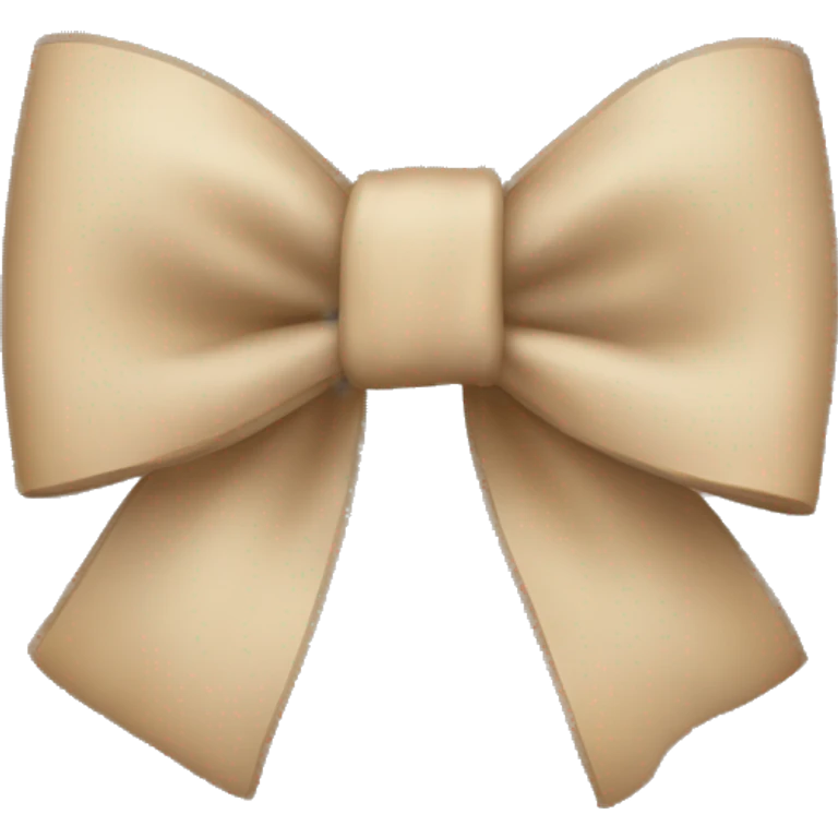 beige plaid bow emoji