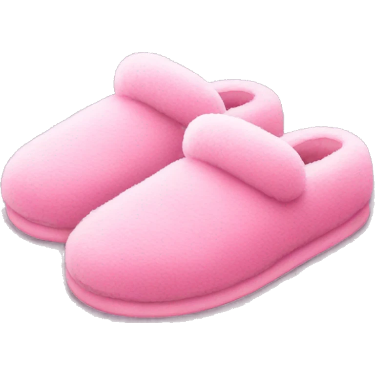 Pink fluffy slippers  emoji