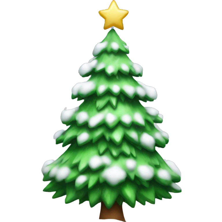 Christmas tree with snow  emoji