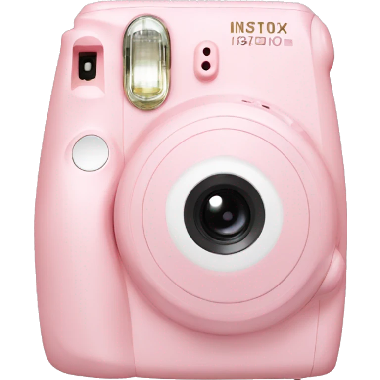 Light pink instax in bow emoji
