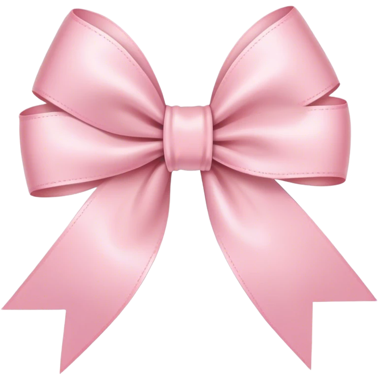 light pink ribbon bow emoji