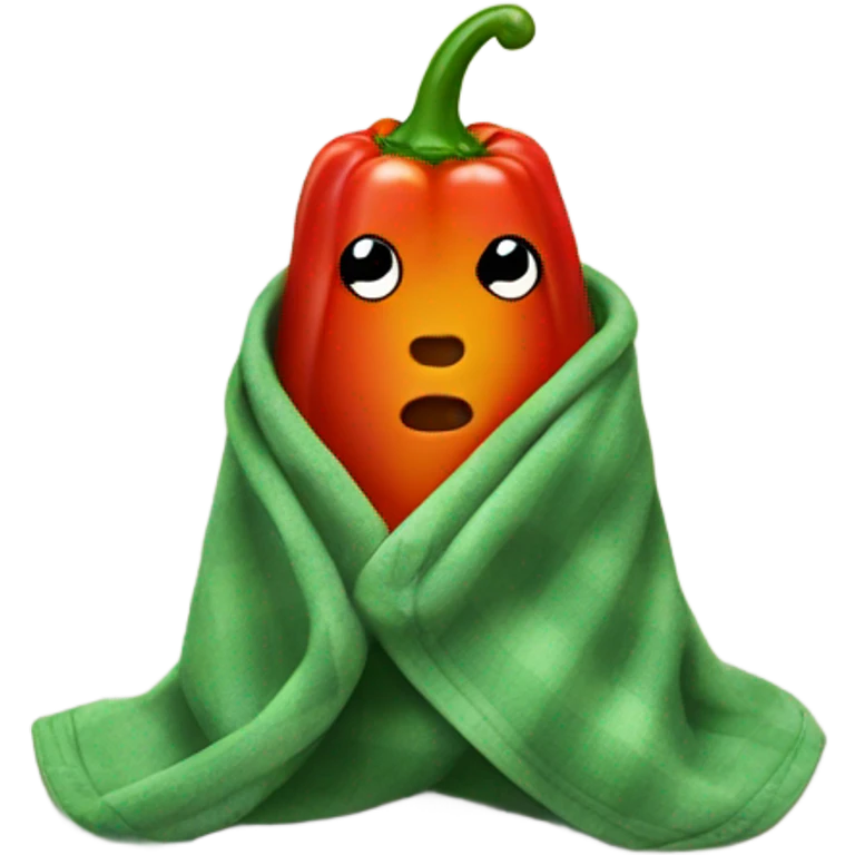 pepper in blanket emoji