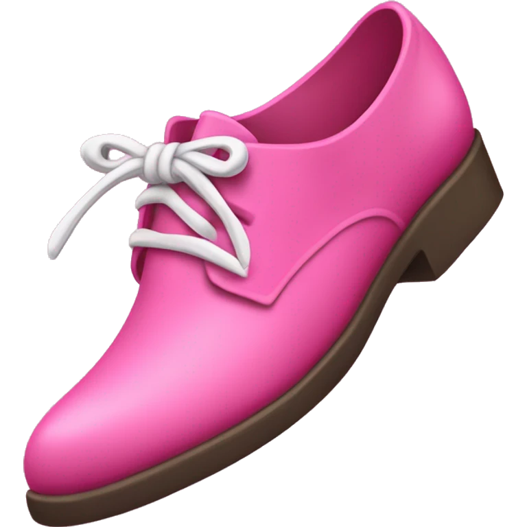 Un zapato con un lazo rosa encima  emoji