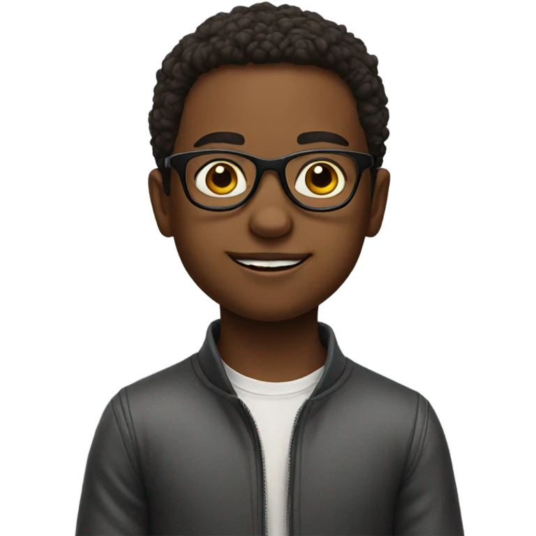 boy in glasses portrait emoji