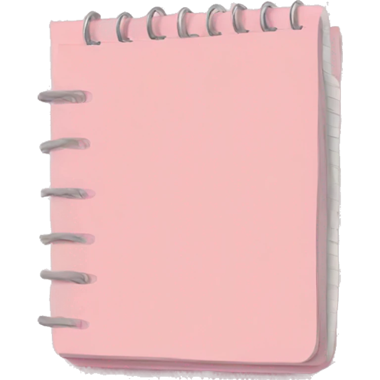light pink notepad emoji