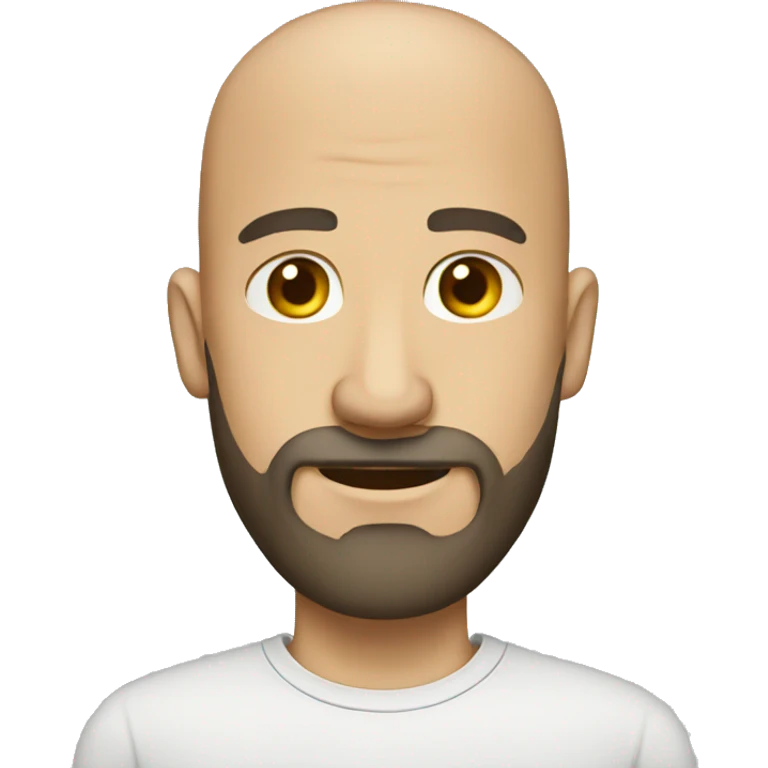 bald man with beard emoji