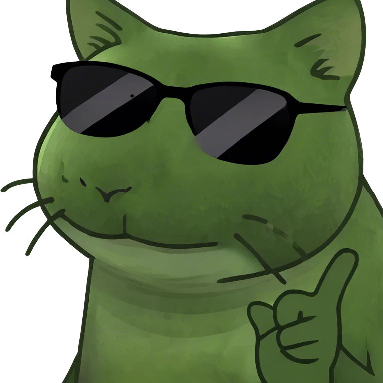 Cat with sunglasses emoji