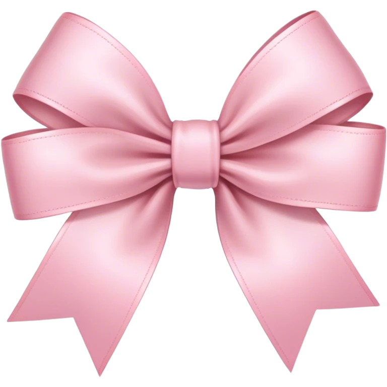 light pink ribbon bow emoji