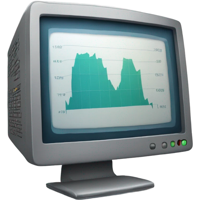   computer showing upwards graph emoji