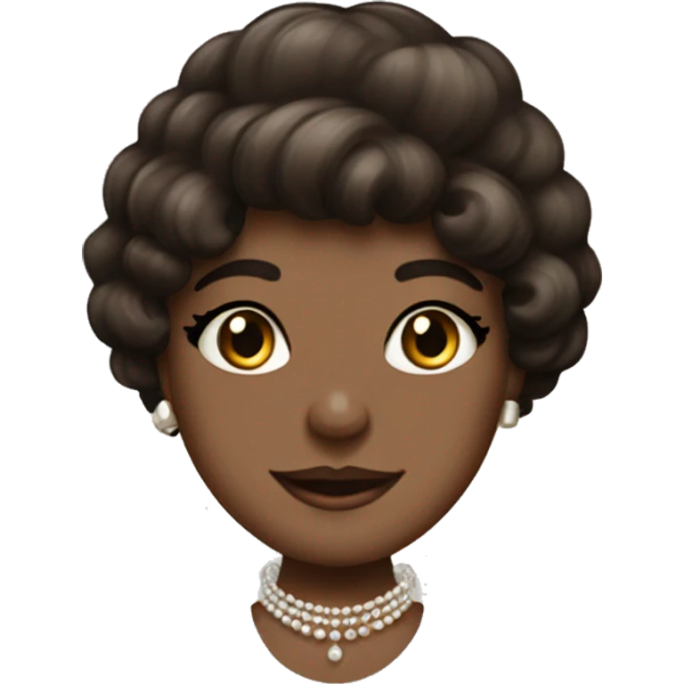 Dark brown 1920s Vintage vanity emoji