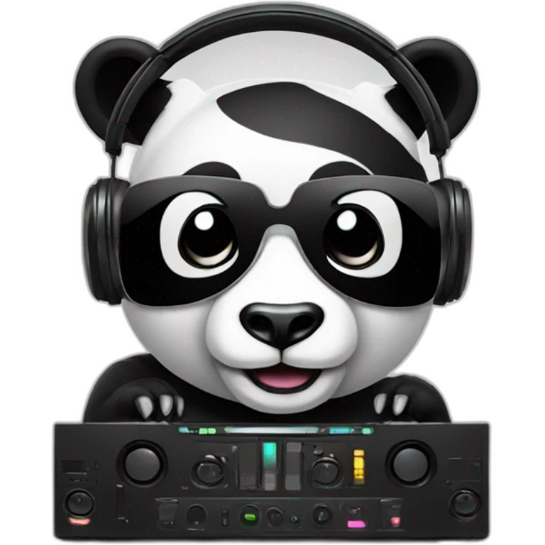 Panda DJ emoji | AI Emoji Generator