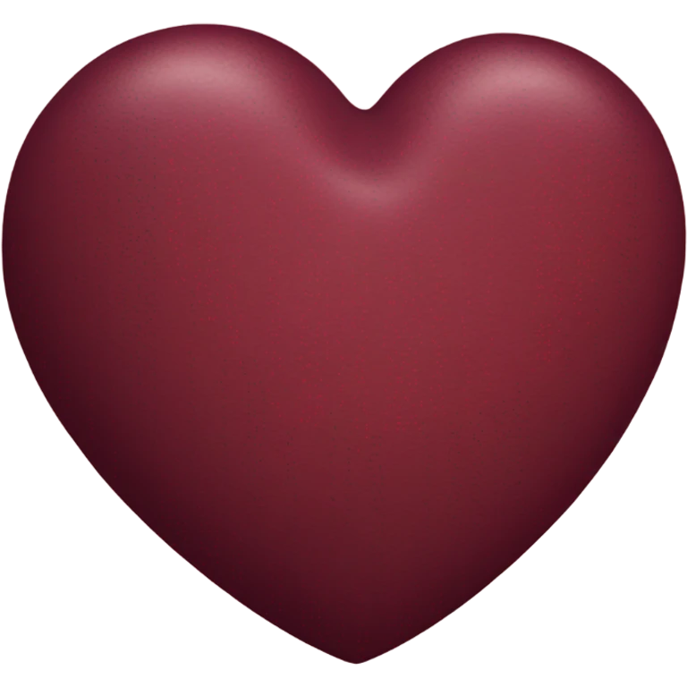 burgundy heart emoji