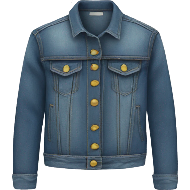 denim jacket product, clothes, isolated emoji