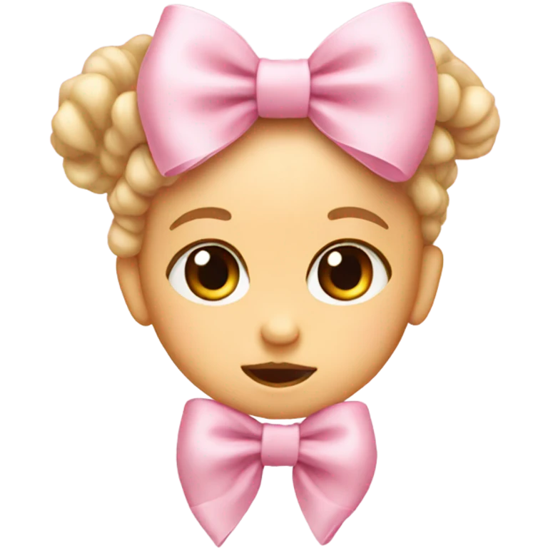baby pink bow emoji