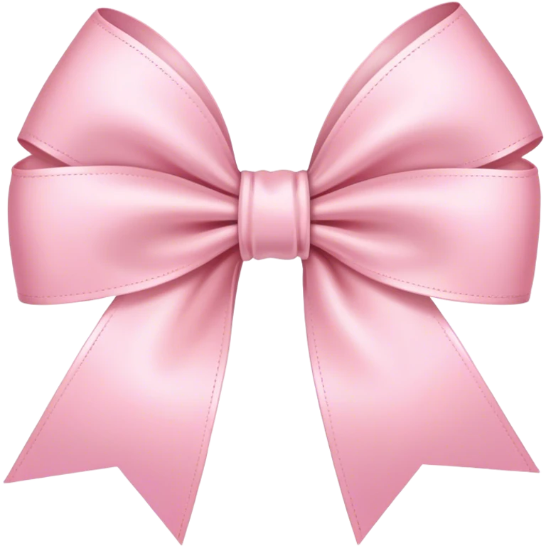 light pink ribbon bow emoji