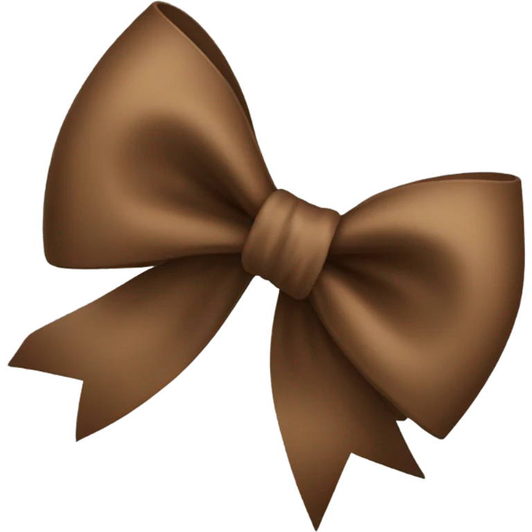brown bow  emoji