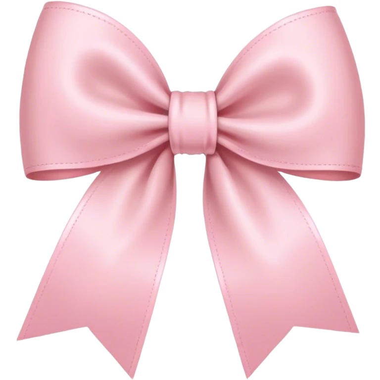 light pink bow on light pink bow emoji
