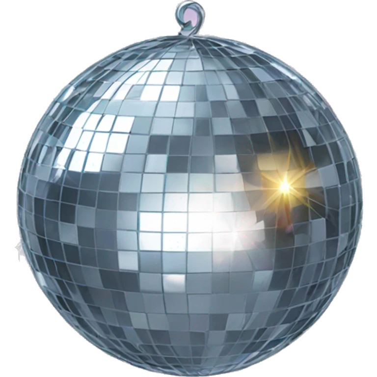 Mirrorball with bow emoji