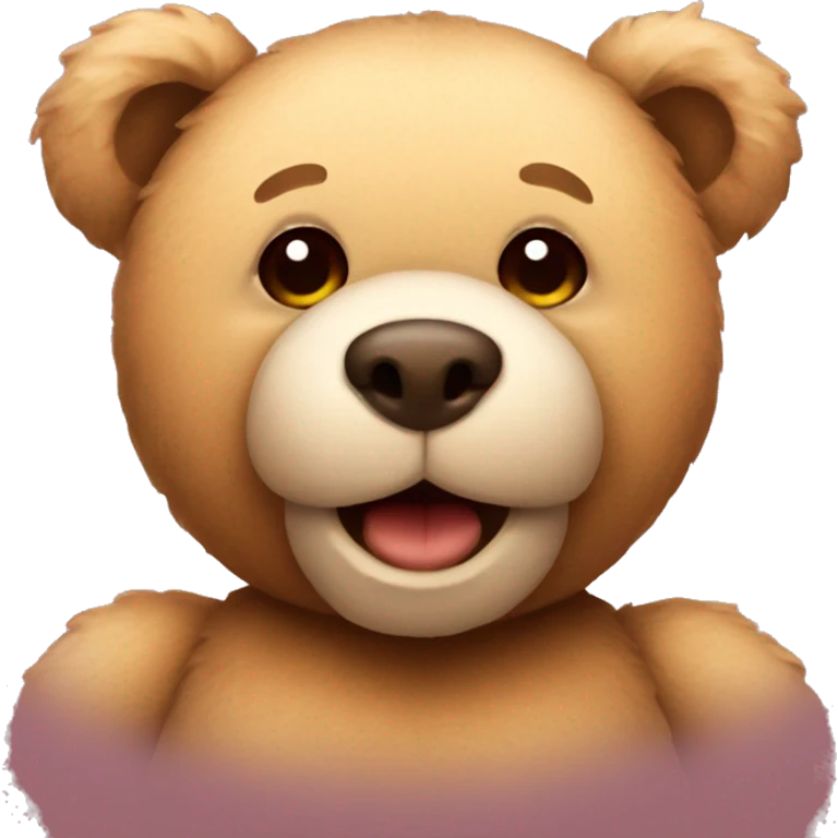 Teddy bear inlove emoji