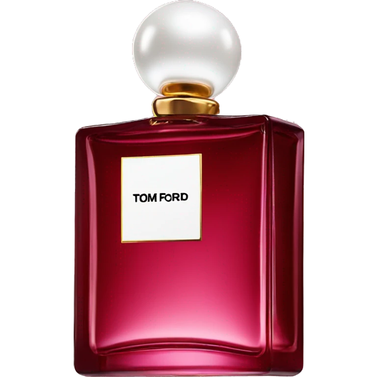 Iconic tom ford square Perfume bottle cherry emoji
