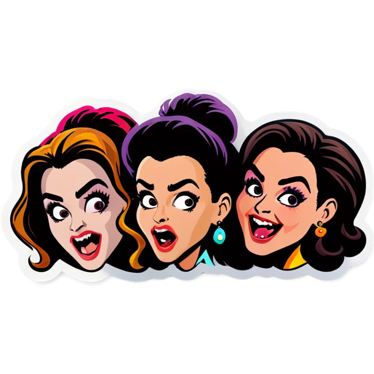 Crazy group of women emoji