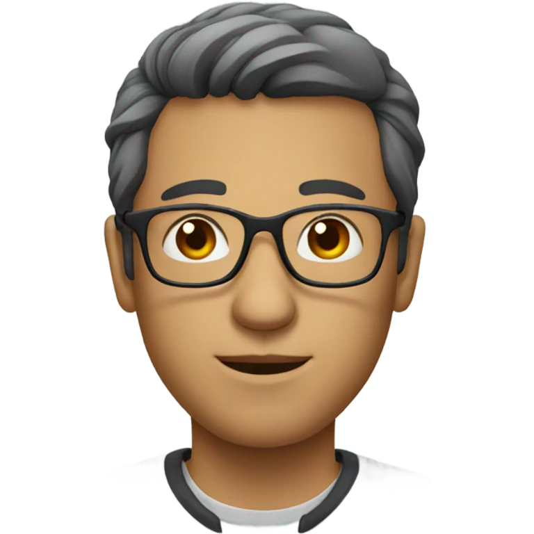 male portrait with glasses emoji