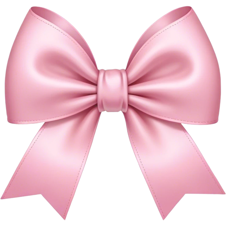 light pink ribbon bow emoji