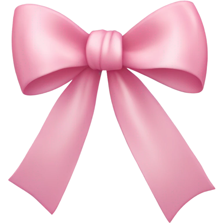 light pink ribbon bow emoji