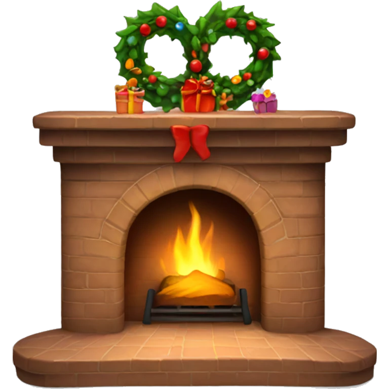Christmas fireplace  emoji