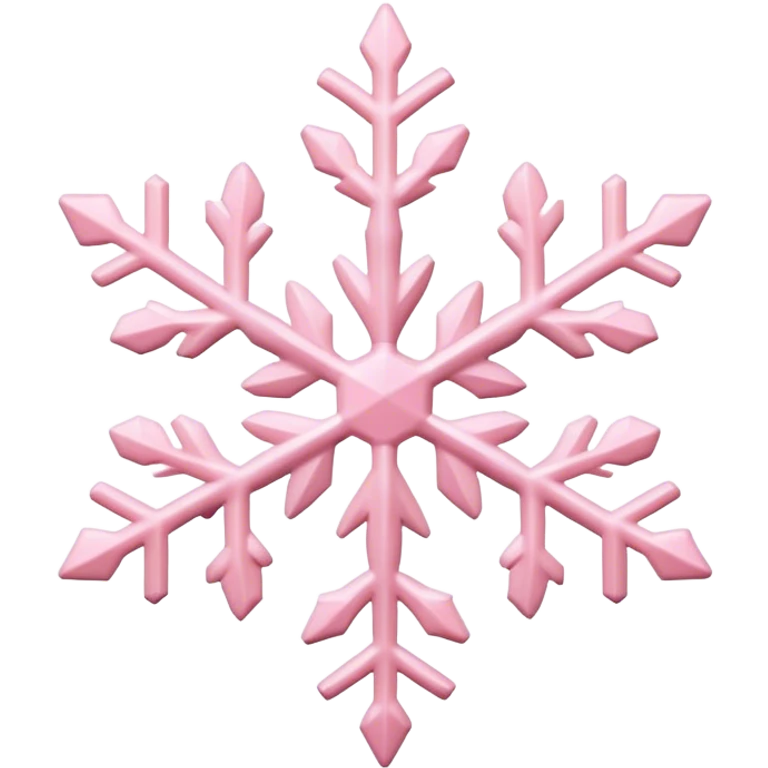 pastel pink snowflake  emoji