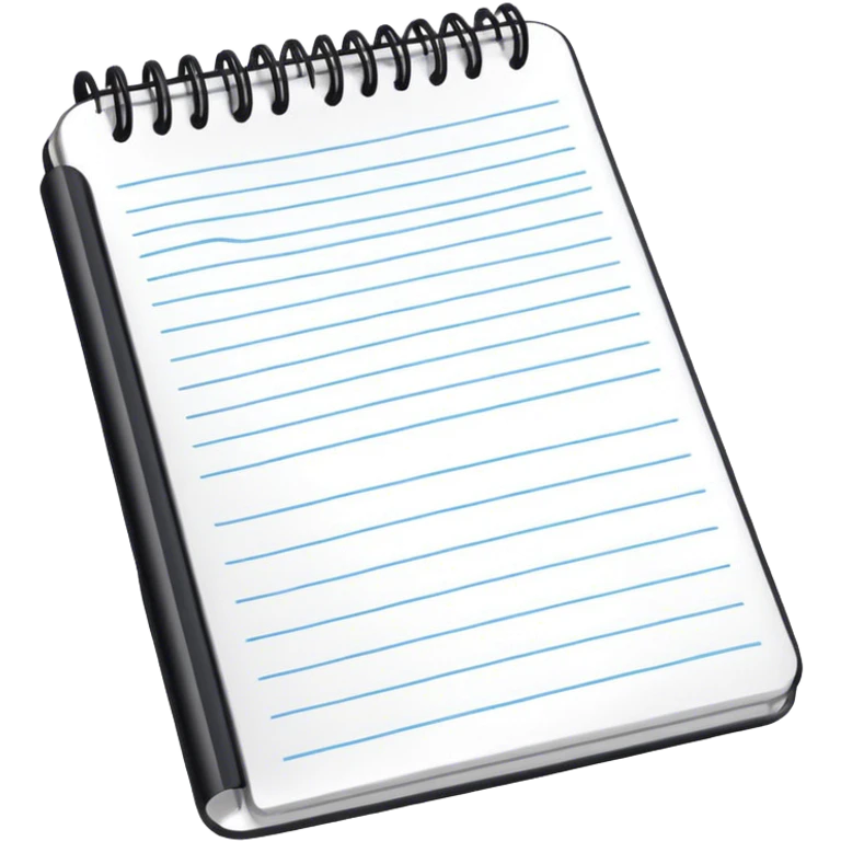 Notepad for notes emoji