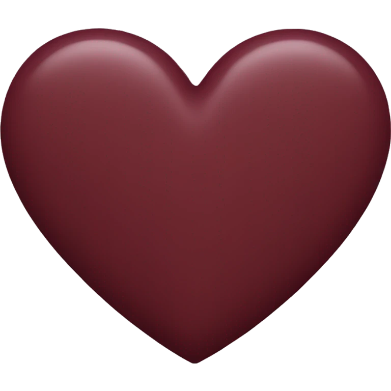 Maroon heart emoji