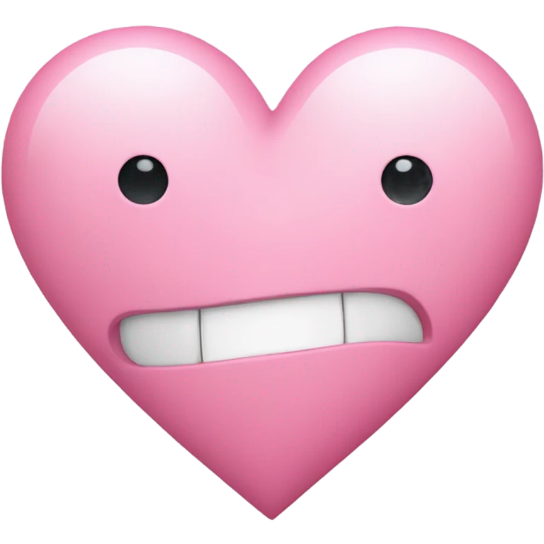 corazón blanco con un lazo rosa emoji