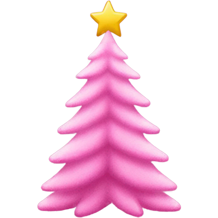 Pink christmas tree emoji