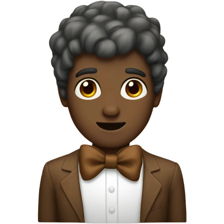 Brown bow emoji